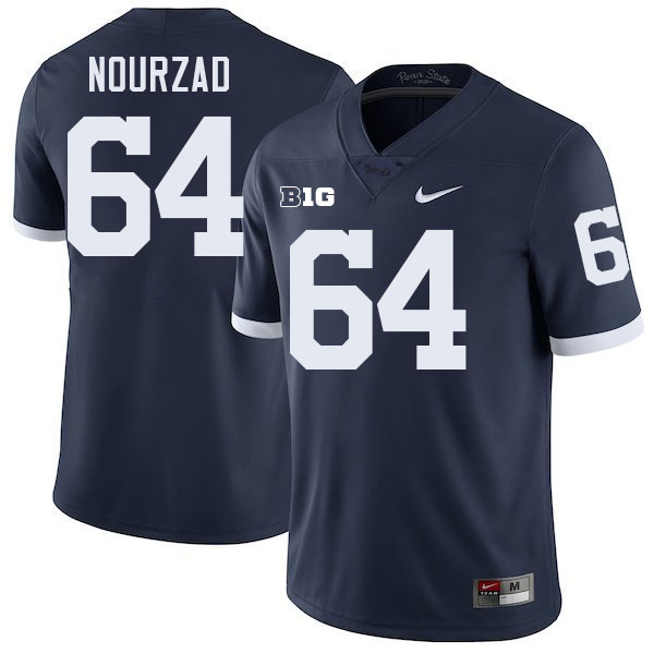 Hunter Nourzad Penn State Jersey,PSU Nittany Lions #64 Hunter Nourzad Football Uniforms-Retro